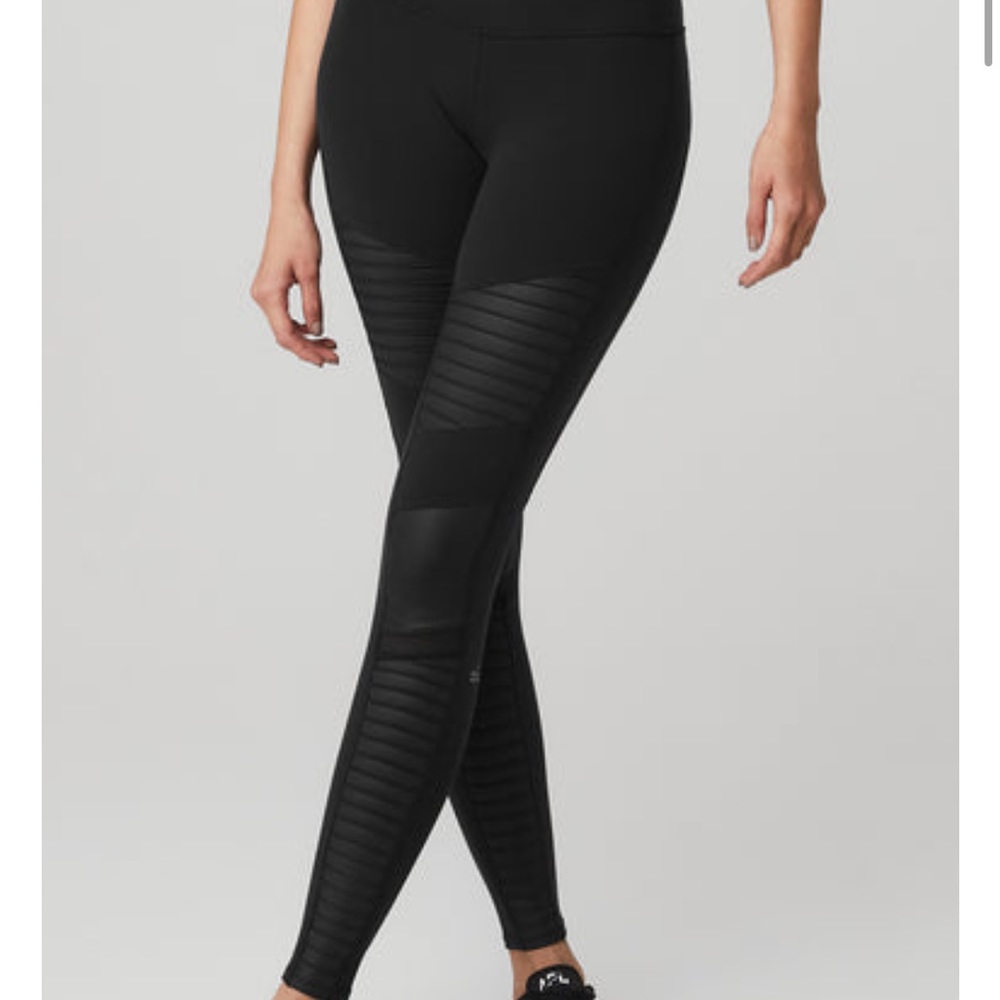 Alo yoga high waisted moto leggings - Black - XS